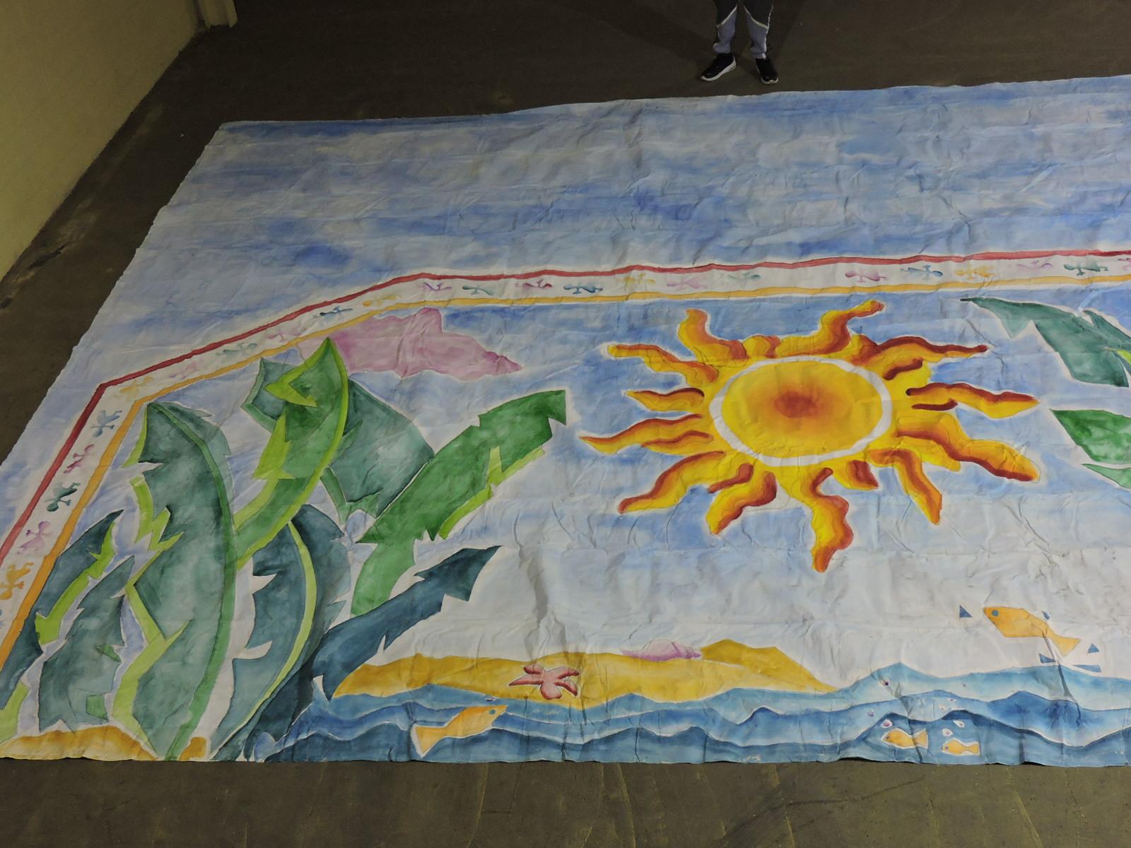 'CALYPSO JOE' JUNGLE SCENE - Backdrop - 25' 3" Wide X 17' 9" Tall
