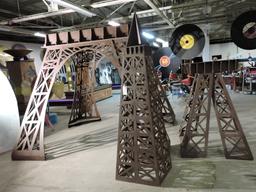 GIANT EIFFEL TOWER MODEL -- Just over 20 Feet Tall