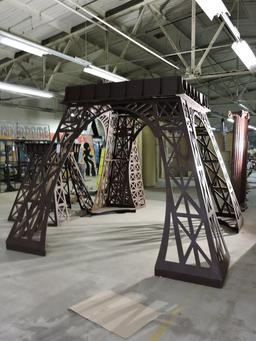 GIANT EIFFEL TOWER MODEL -- Just over 20 Feet Tall