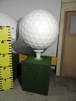 Giant GOLF BALL PROP with Base - Approx 6' 4" Tall