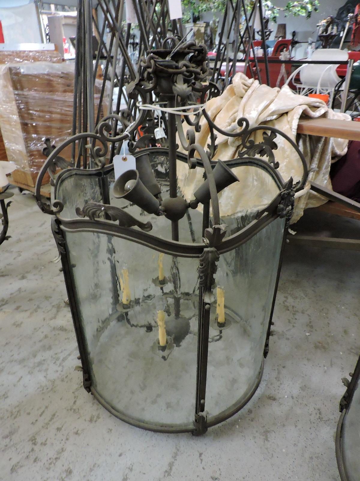 Large Cylinder Chanelier - Approx. 28" Across X 44"