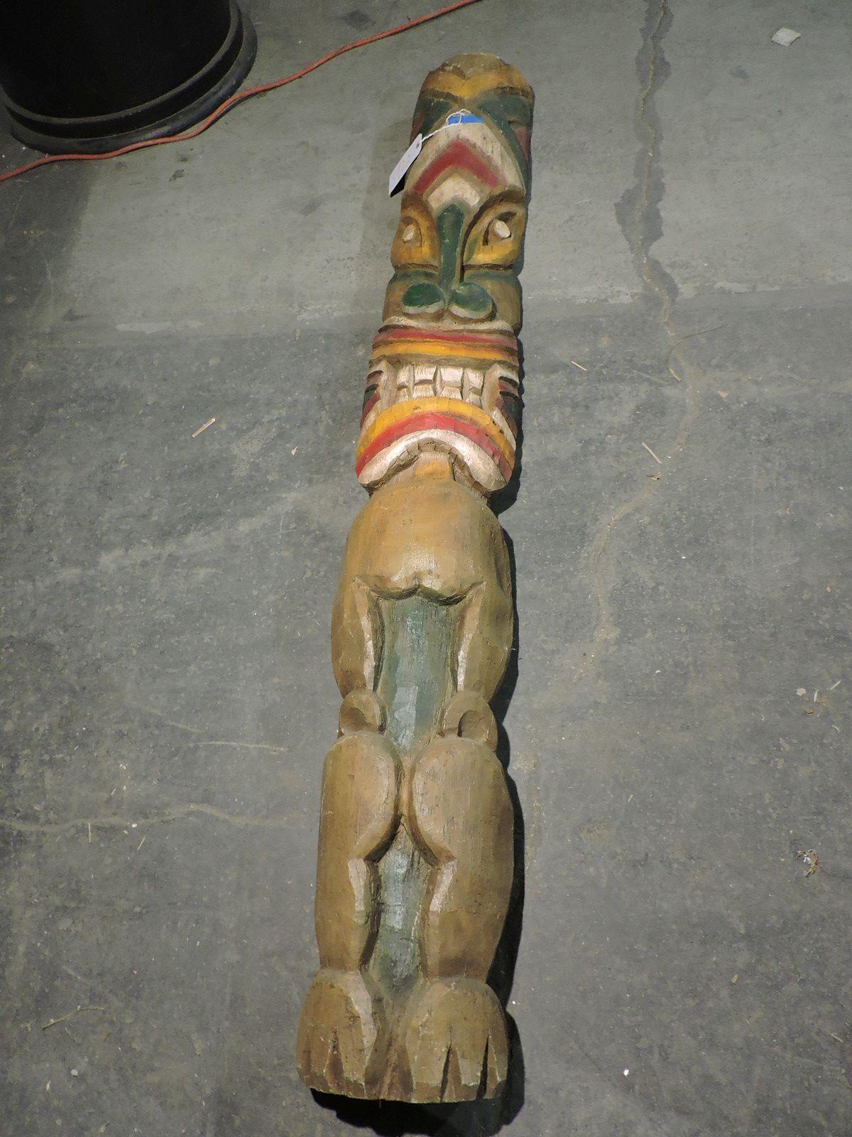 PACIFIC ISLAND TIKI  Wall Hanging - Prop / Approx. 71" X 10"