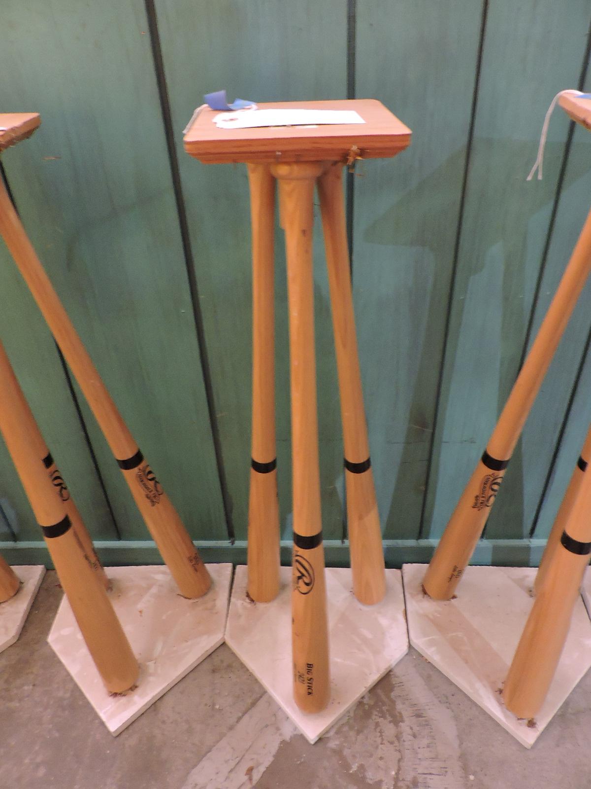 BASEBALL THEMED TABLE / STAND -- Approx. 32" Tall