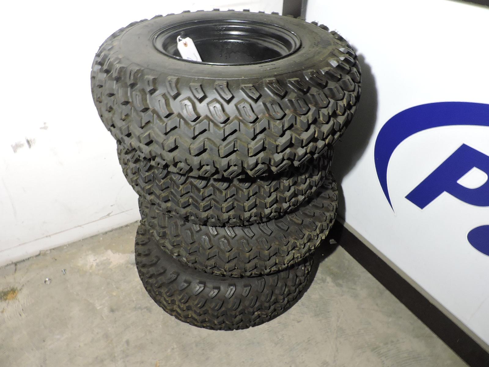 Lot of 4 Utility Vehicle Tires - DURO 25" X 9.0 X 12 with Lugs