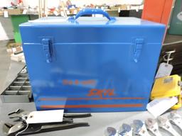 SKIL Brand Steel Tool Box 13" Tall X 17" Wide X 12" Deep - NEW Vintage