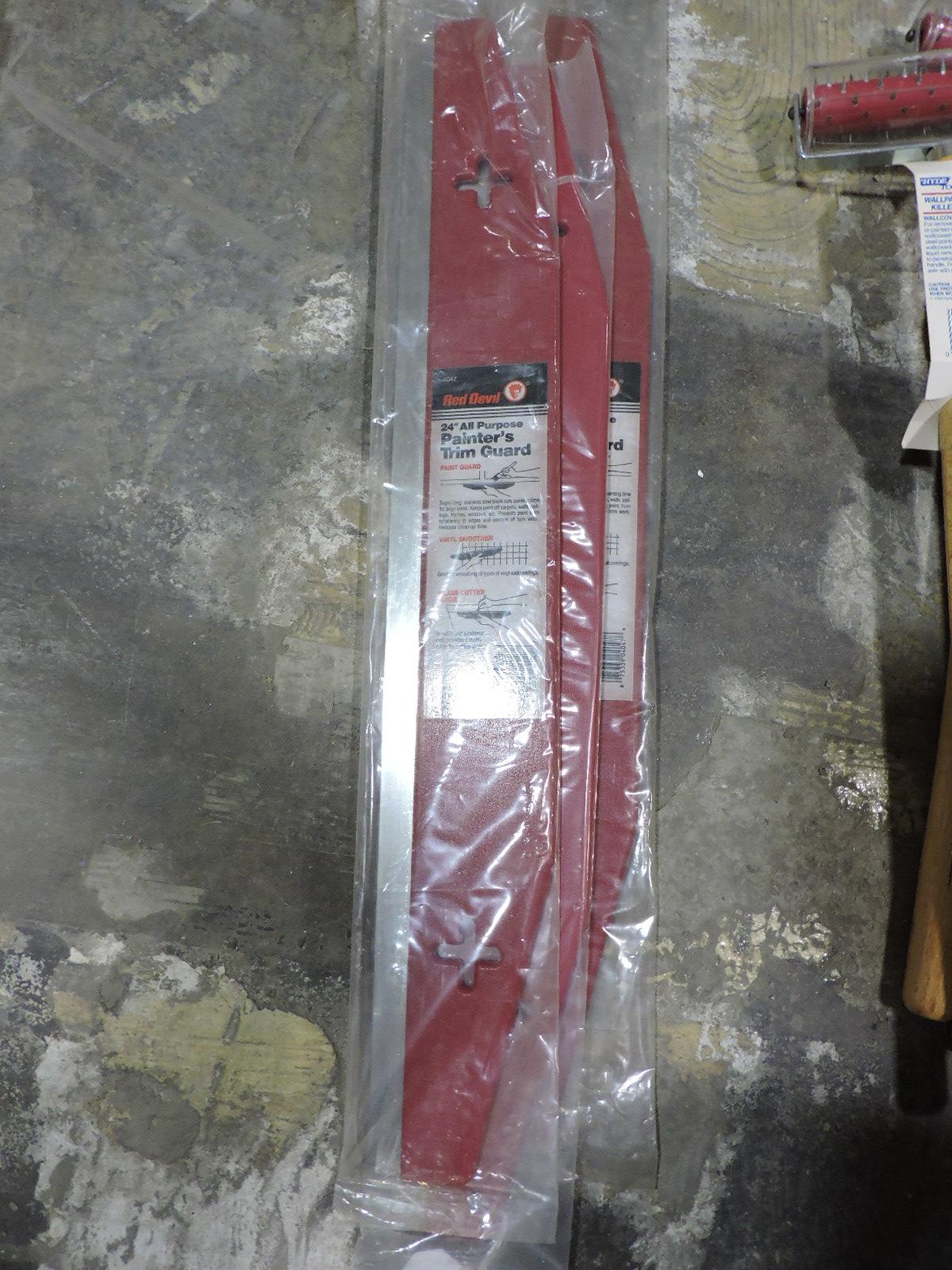 3 RED DEVIL 24" Painters Trim Guard # 4047 -- NEW Old Stock