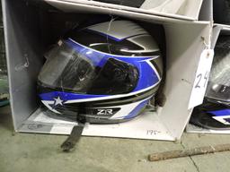 One Motorcycle Helmet by ZR - Size Large - NEW