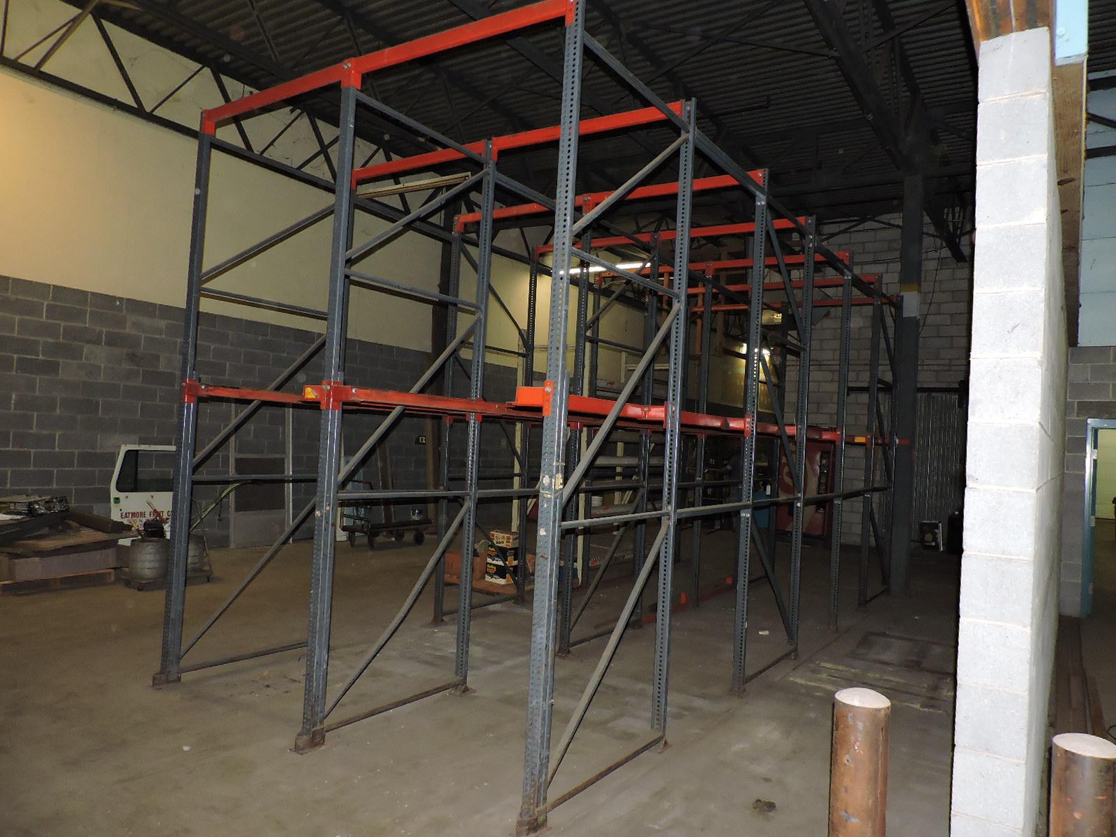 Two Sections of Six Deep PALLET RACKING