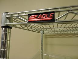 EAGLE Brand 4-Level Wire Rack / 24" Wide X 22" Deep X 75" Tall