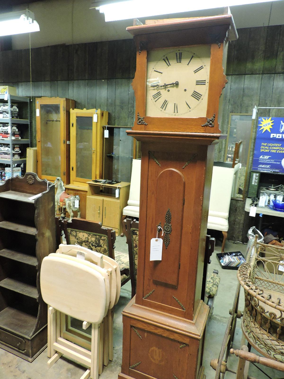 Reproduction Grand Father Style Hall Clock