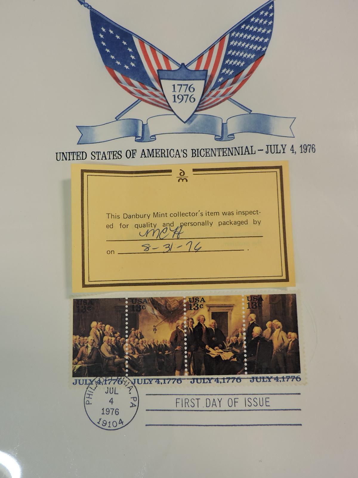 1776 - 1976 Bicentennial Proof Set -- from the Danbury Mint