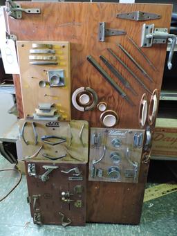 Vintage Hardware Store Display - 39" Tall X 22" Wide - See Photos