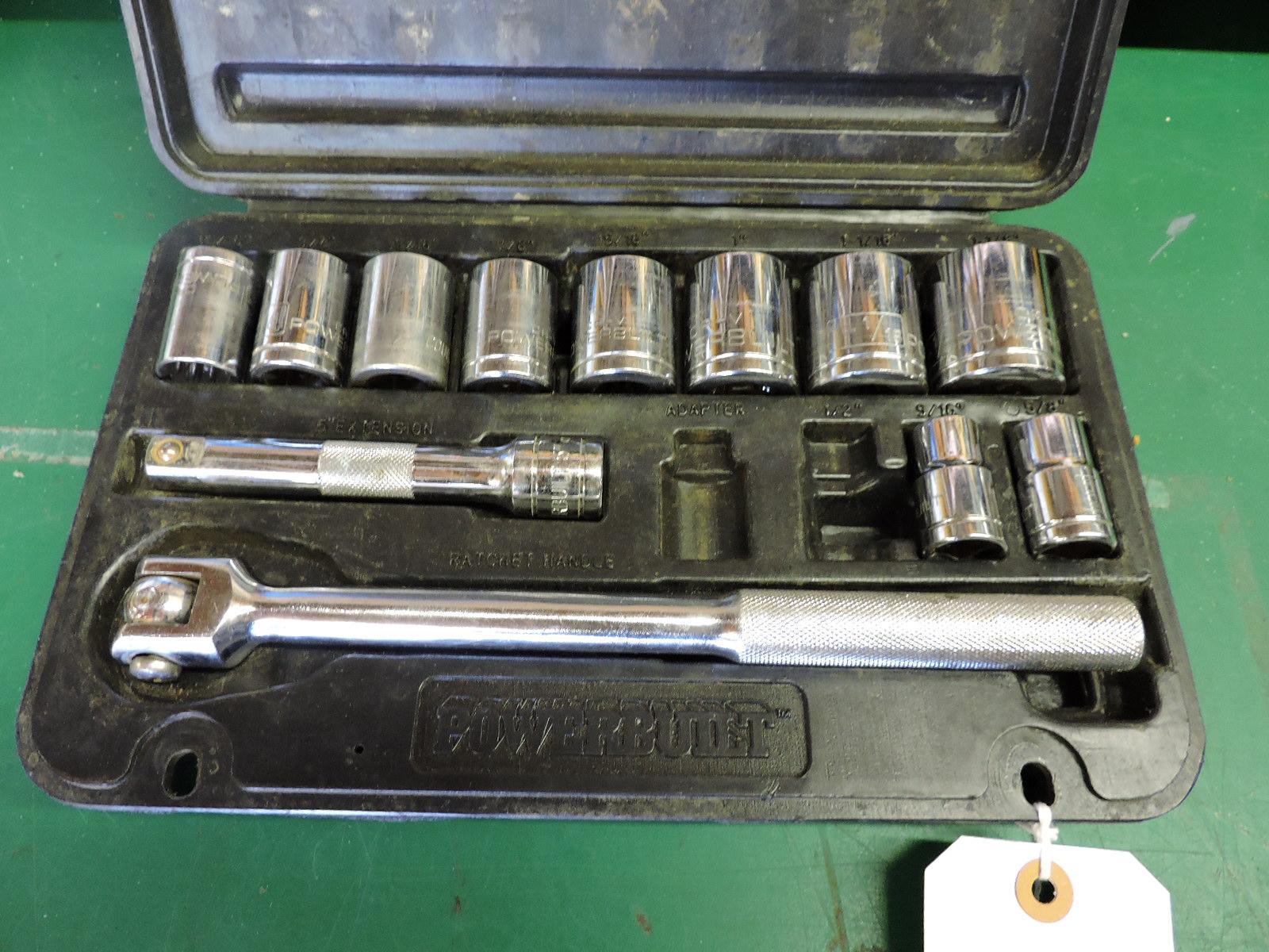 POWERBUILT Brand - Large Standard Socket Set -in Case