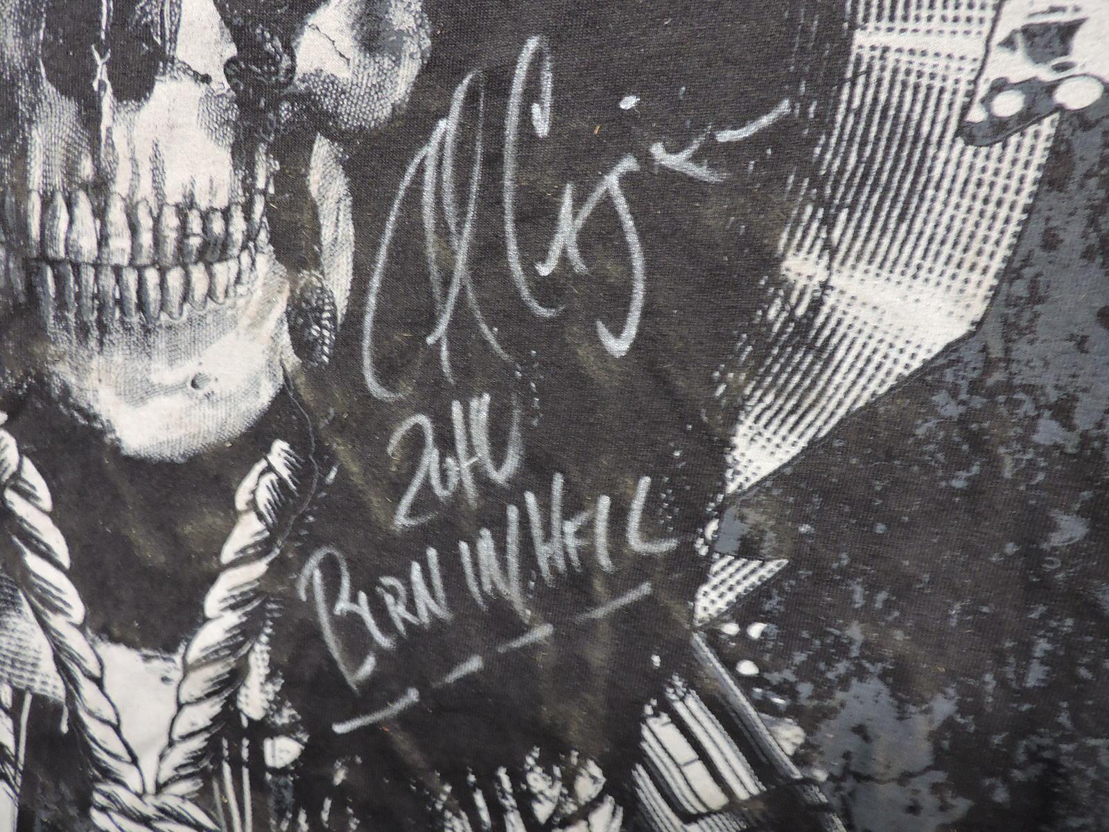 Alice Cooper AUTOGRAPHED Concert T-Shirt -- Theatre of Death Tour