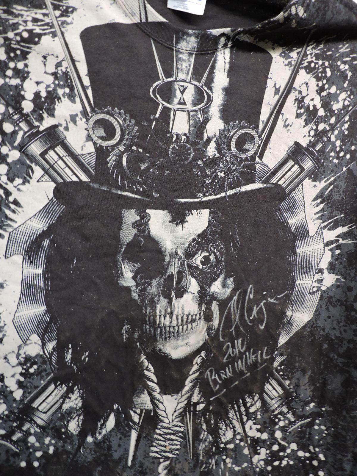 Alice Cooper AUTOGRAPHED Concert T-Shirt -- Theatre of Death Tour