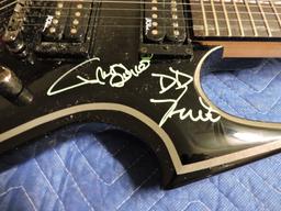 AUTOGRAPHED TRACE B.C. RICH WARLOCK ELECTRIC GUITAR - Autographed by OVERKILL