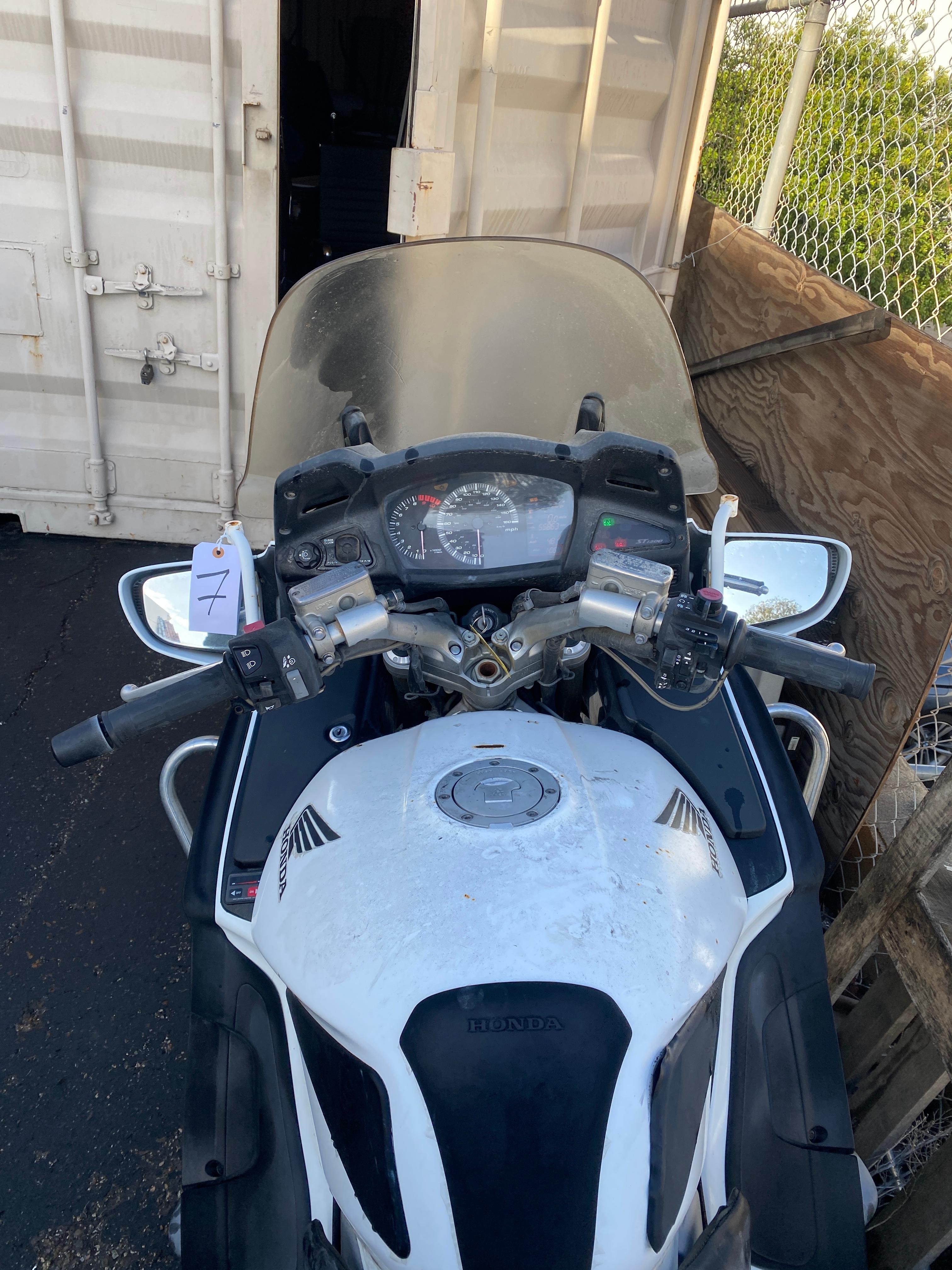 2006 Honda ST1300P Motorcycle - White Color
