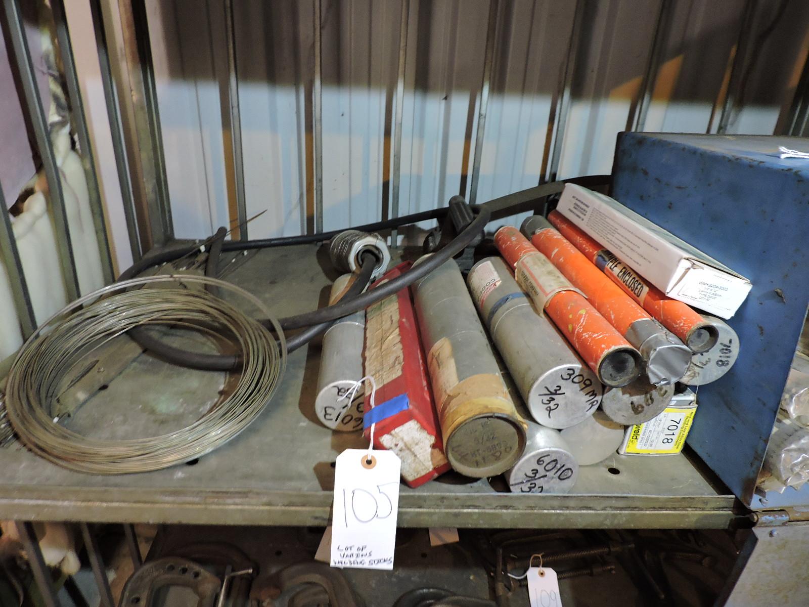 Large Lot of Welding Sticks, Welding Rods and Welding Wire