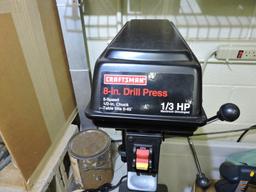 CRAFTSMAN 1/3 HP Table Top Drill Press -- 5 Speed, 1/2" Chuck - Table Tilts