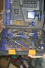 Kobalt Speed fit tool set, drill bits, roadside emergency tool kit, screw extractor set, 3 piece nai