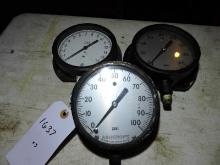 Ashcroft/USG Pressure Gauges lot of 3