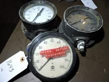 USG/Ashcroft Pressure Gauges lot of 3