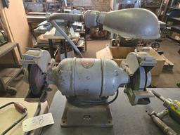 Cincinnati Industrial HD 8" Dual Bench Grinder with Light