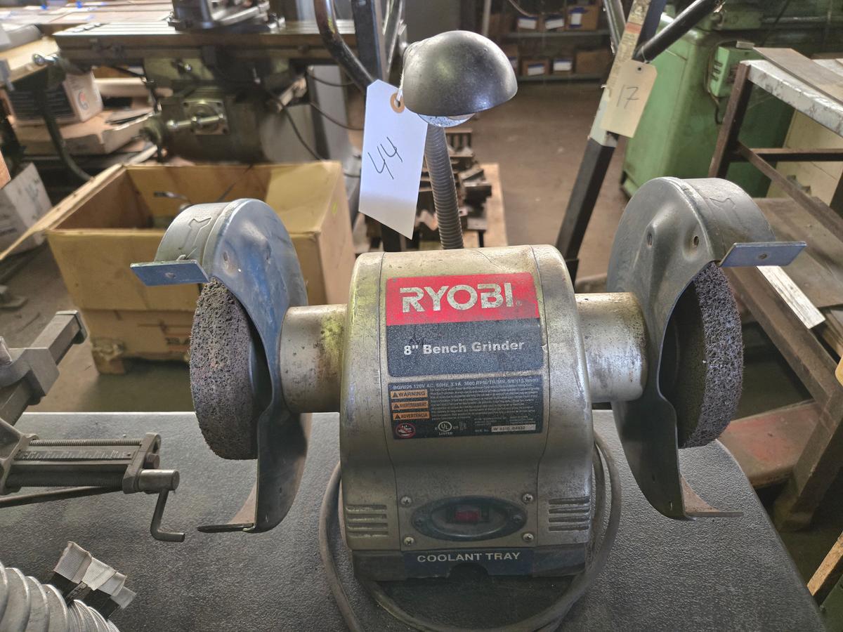 RYOBI 8" Bench Grinder with Light