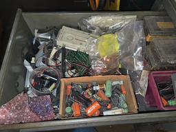 (2) Drawers Resistors, Capacitors, Switches Etc.