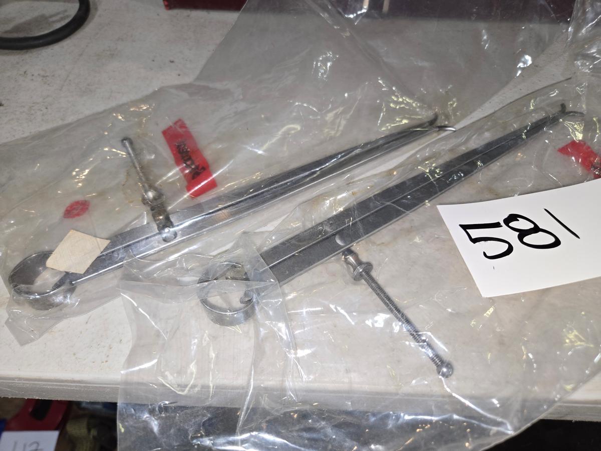 (2) New Starrett Outside Calipers