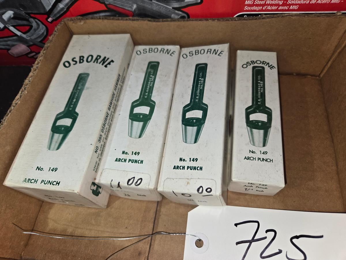 OSBORNE Hole Punches (4 various) - New in Box