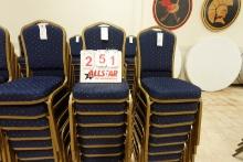 Blue Pattern Crown Back Banquet Chair (8)