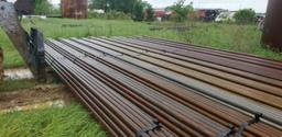 NOT SOLD 1 BUNDLE PER LOT 2 5/8 pipe 32’ long Heavy wall Pipe 37 joints