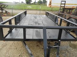 *NOT SOLD*UNUSED CEN-TEX  16 FT PIPE TOP TRAILER