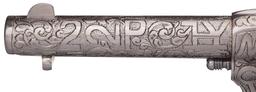 Weldon Bledsoe Cattle Brand Engraved Colt SAA Revolver