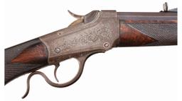 Factory Engraved Winchester Deluxe Model 1885 Low Wall Rifle