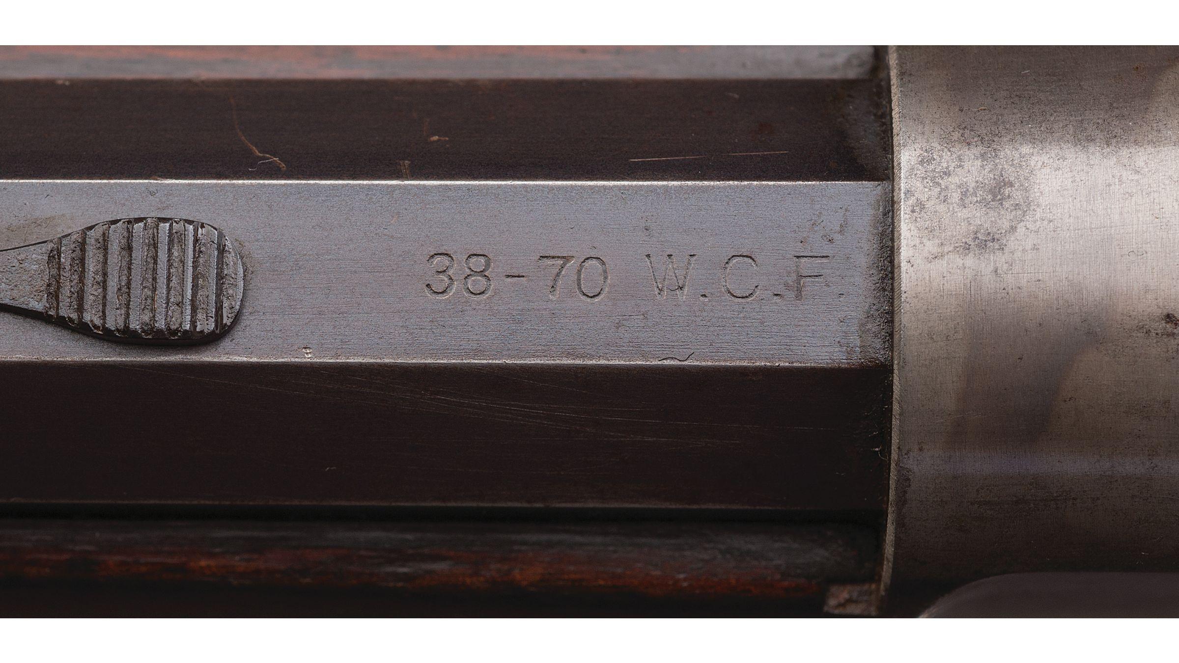 Scarce Winchester Model 1886 Rifle in .38-70 with Factory Letter