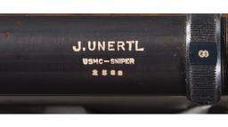 Springfield M1903A1 Rifle with Scarce U.S.M.C Unertl Scope