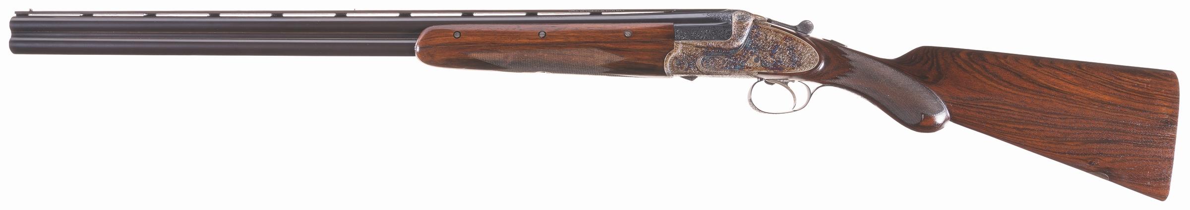 Engraved Gebruder Merkel Over-Under Sidelock Shotgun