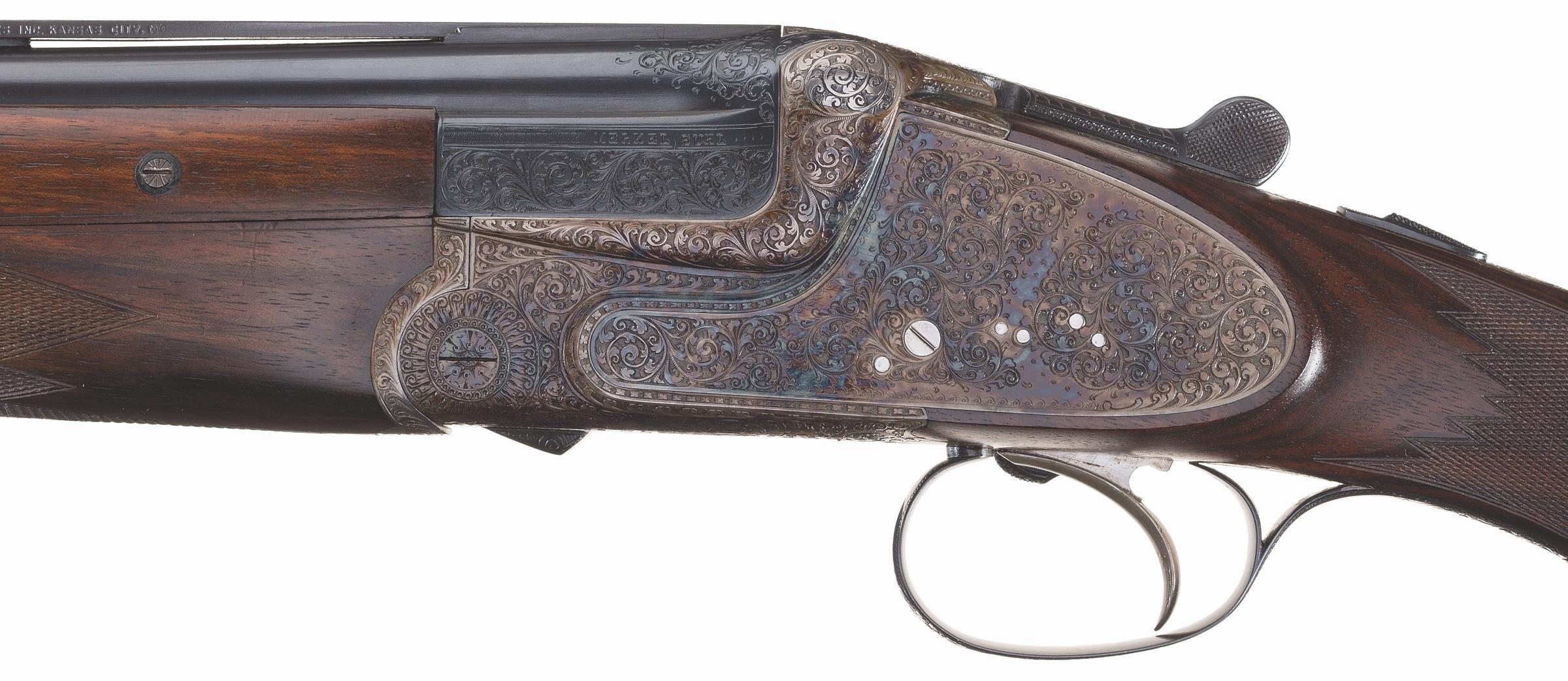 Engraved Gebruder Merkel Over-Under Sidelock Shotgun