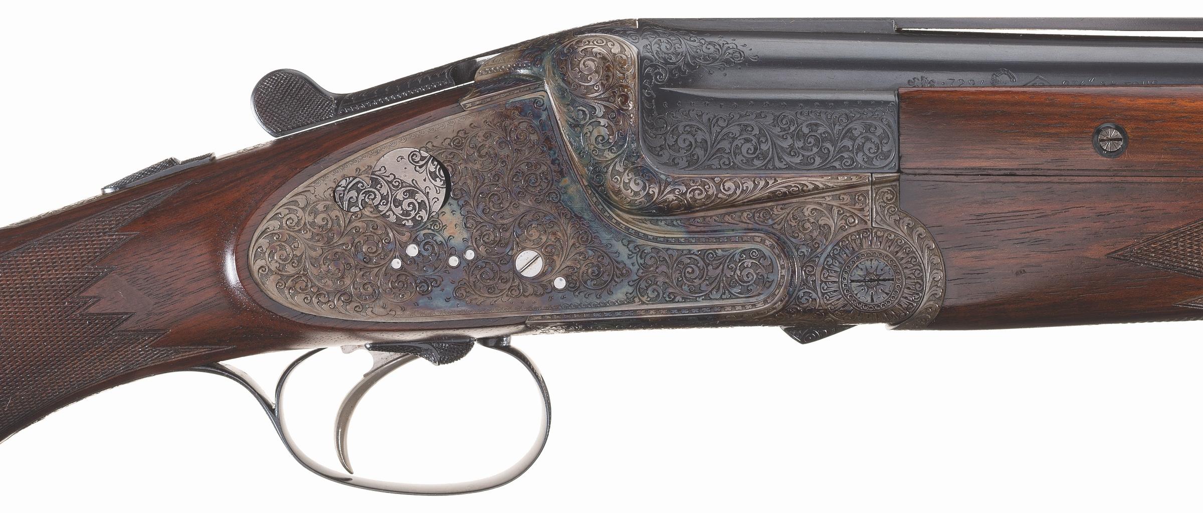 Engraved Gebruder Merkel Over-Under Sidelock Shotgun