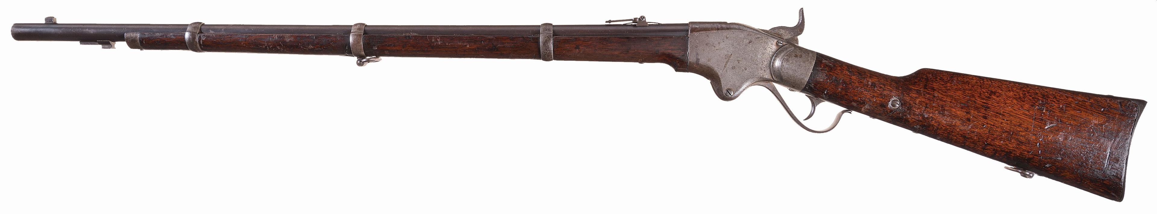 US Navy Civil War Contract Spencer Repeating Rifle with Bayonet