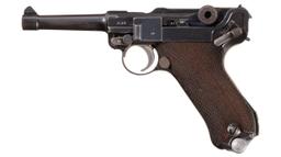 Mauser "K" Date "S/42" Code P.08 Luger Pistol