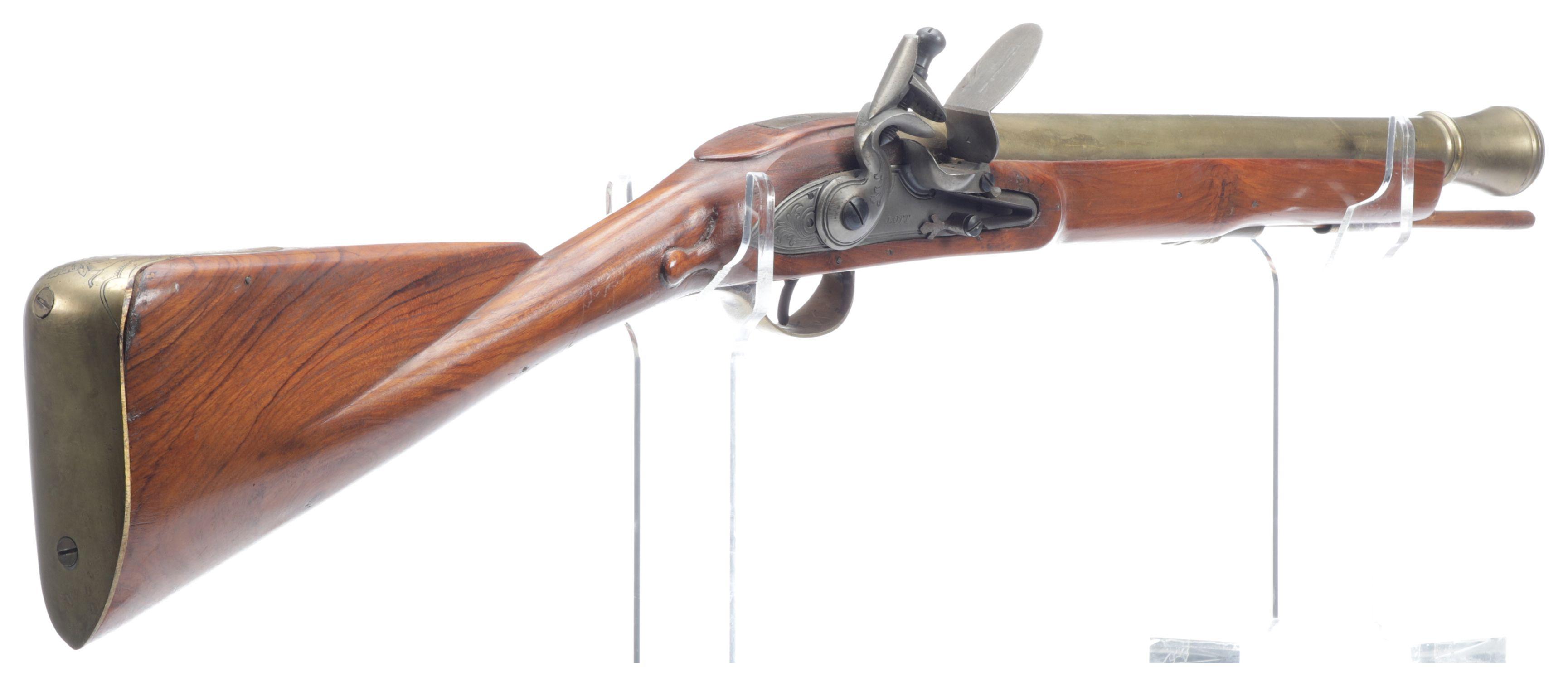 Contemporary "Lott" Marked Flintlock Blunderbuss