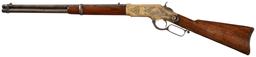 Engraved Winchester Model 1866 Lever Action Saddle Ring Carbine