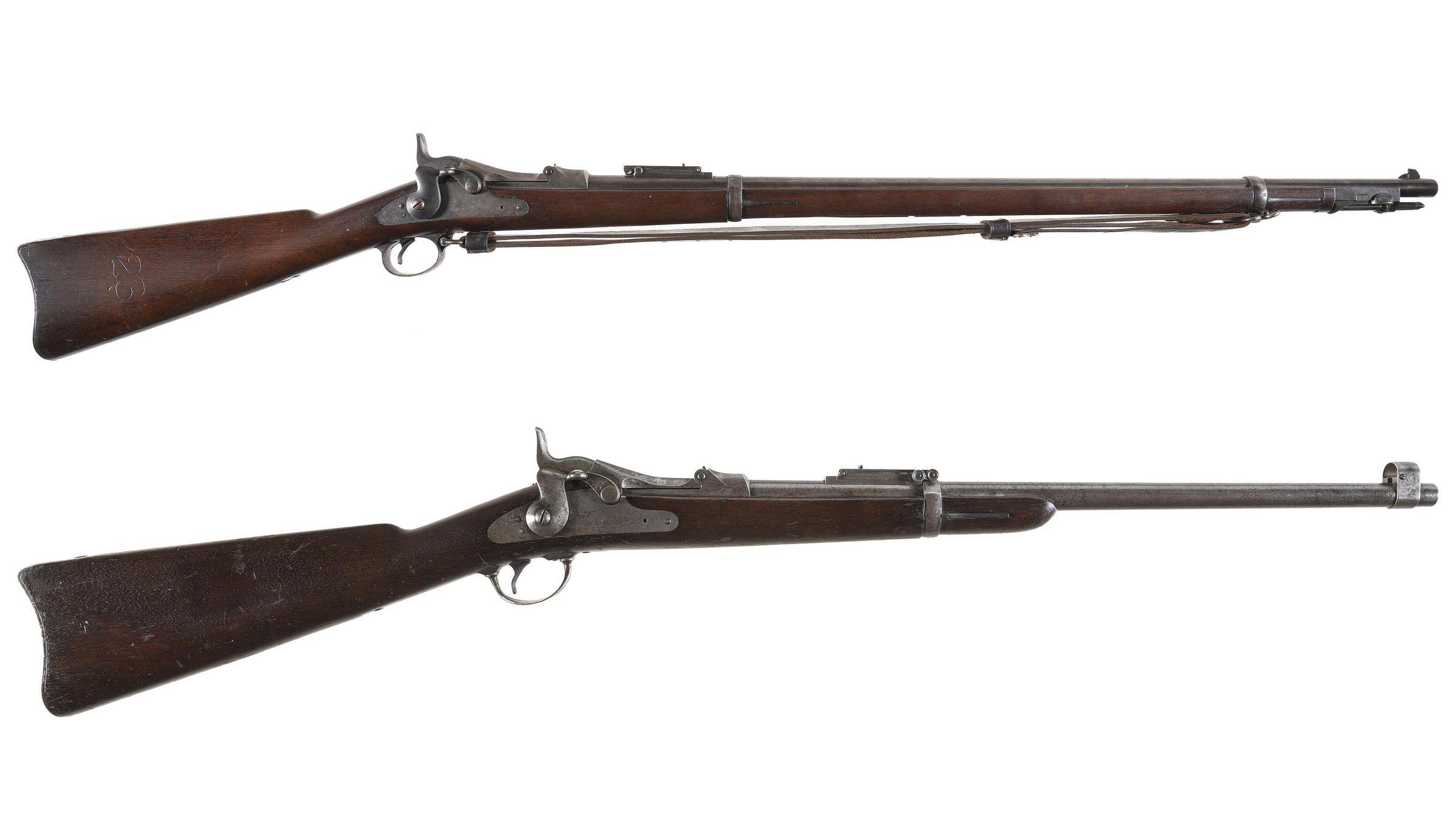 Two U.S. Springfield Trapdoor Longarms