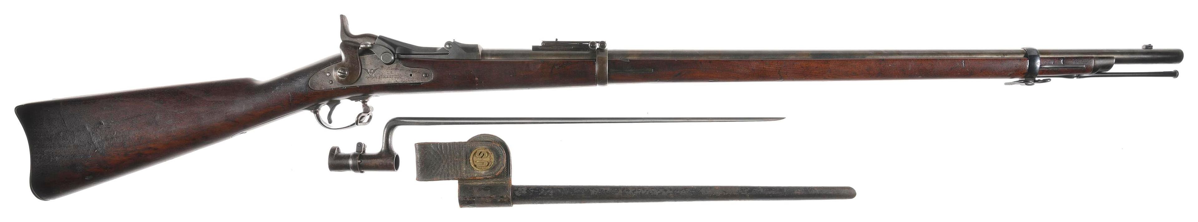 Two U.S. Springfield Trapdoor Rifles with Bayonets