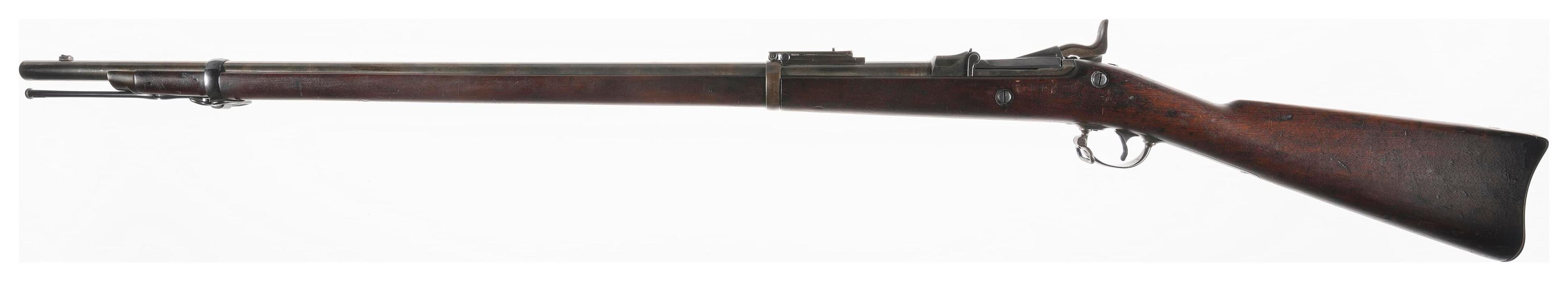 Two U.S. Springfield Trapdoor Rifles with Bayonets