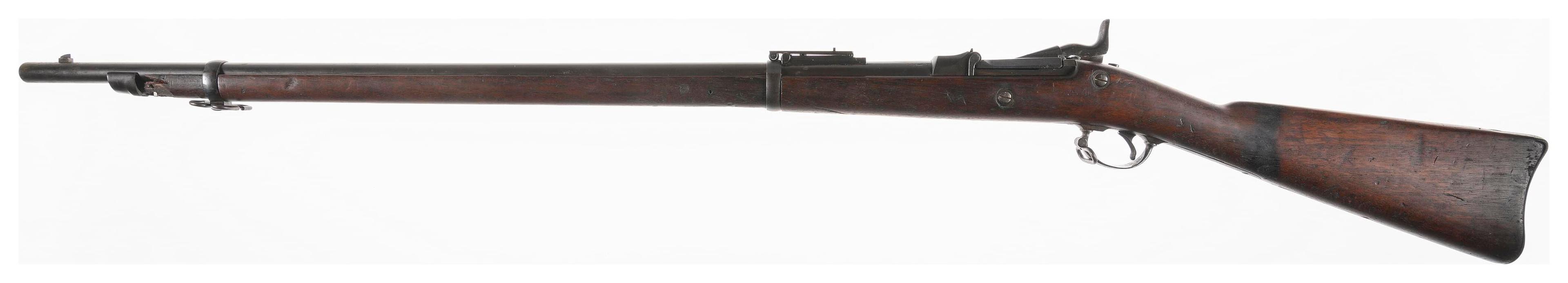 Two U.S. Springfield Trapdoor Rifles with Bayonets