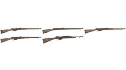Five European Bolt Action Military Rifles